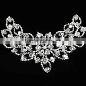 2015New Fancy Clear Rhinestone Sewing Costume Dress Applique thumbnail-3