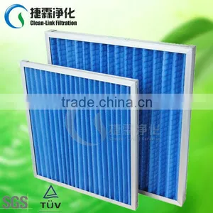 Supplier Aluminum Frame Synthetic Fibre Pleated Panel Air Filters thumbnail-1