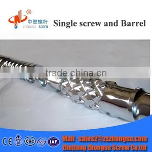 Bimetal Single Extruder Rubber Screw Barrel for Rubber Shoes thumbnail-1