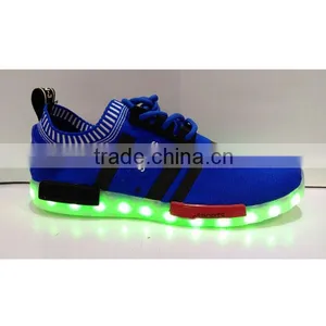 Flyknit Material Led Light Sneaker for Men and Women Cheap Price Own-designed thumbnail-2