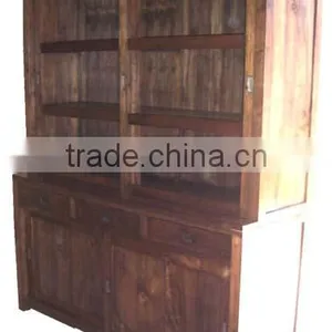 Lawyer Cabinet 4 Bevel Glass Doors thumbnail-1