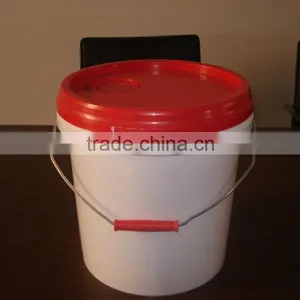 10L Plastic Pail Bucket With Lid and Handle in Good Quality thumbnail-3
