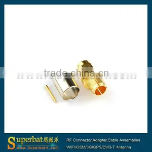 SMA Plug Connector Crimp LMR300 to Sma Male to Sma Female thumbnail-1