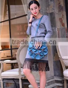 Ladies Fashion PU Leather Messenger Bag China Manufacturer thumbnail-5