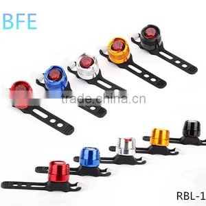 LED Waterproof Bike Bicycle Cycling Front Rear Tail Helmet Red Cycling Safety Caution Light thumbnail-1
