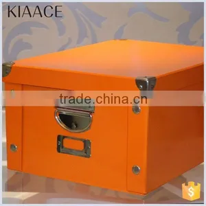 Orange Custom Logo Size Printed China File Storage Box thumbnail-1