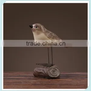 Resin Bird Figurine Bird Statue Love Birds for Indoor Home Decoration thumbnail-4