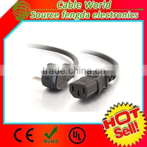 US AC Power Cord NEMA 5-15P to IEC C13 Power Cable 125V 10A thumbnail-4