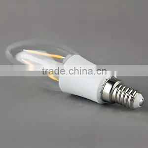 Haining Candle Light Vintage Led Filament Bulb C35 2w Color Plastic Light Source 2W E14 110V thumbnail-5