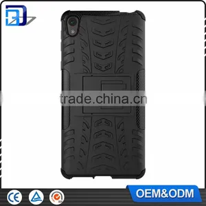 Mobile Phone Accessories 2 in 1 Dual Slim Armor TPU + PC Kickstand Case For Sony Xperia E5 Rugged Cover Amazon Best Sell thumbnail-2