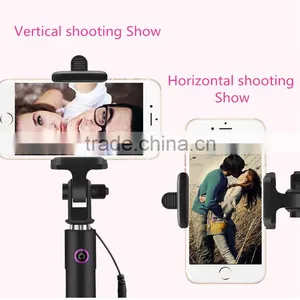 Hot Selling Fashionable Multifunctional Composite Mini Monopod Foldable Selfie Stick With Wire thumbnail-5