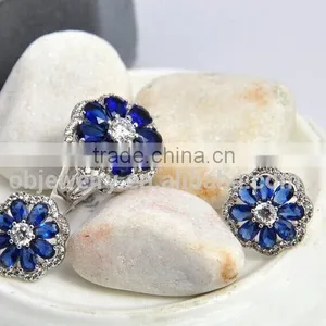 Fashion Jewelry Set Jewelry Silver Earrings And Necklace For Display Set thumbnail-5