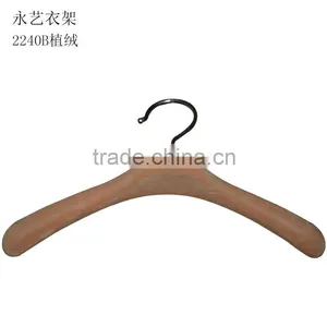 Luxury Brown Heavy Duty Bridal Wedding Dress Hanger In Flocking thumbnail-1