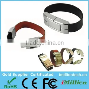 Leather Bracelet Usb 4gb With Logo Printing thumbnail-1