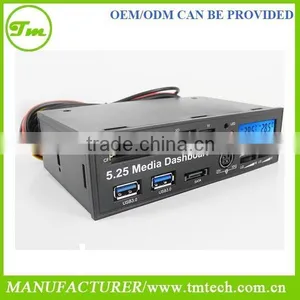 PCIe to USB 3.0 HUB USB2.0 All-in-one Card Reader 5.25 Media Dashboard Pannel thumbnail-1