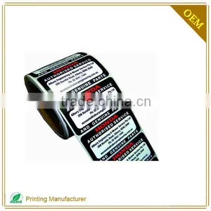 High Quality Electrical Warning Sticker Stickers Label In Shenzhen thumbnail-1