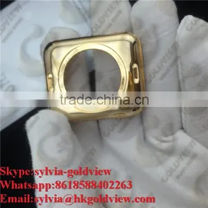 2016 New Arrival for Apple Watch Gold Housing Case Cover, Gold Diamond Case Housing for Apple Watch thumbnail-1