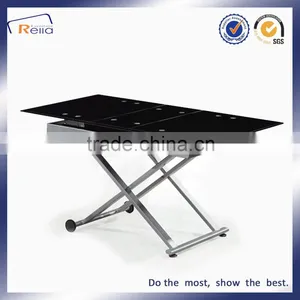 Space Saving Foldable Glass Dining Table thumbnail-4