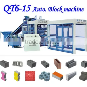 2015 Full Automatic Interlock Brick Machine Price QT6-15 Hydraform Brick Making Machine in South Africa thumbnail-2
