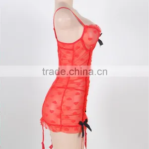 2016 In Stock Transparent Sexy Plus Size Lingerie thumbnail-4