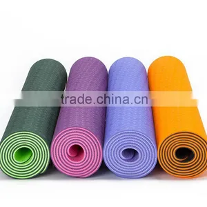 2016 New Arrival Waterproof Fashion Custom Printed Unique Eco Jute PVC Yoga Mat thumbnail-1