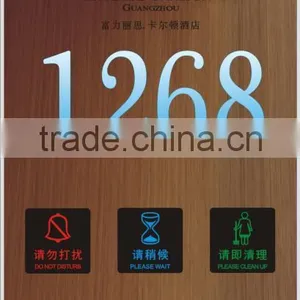 The Newest Innovative Product Hotel Microlite Panel Electronic Doorplate thumbnail-2