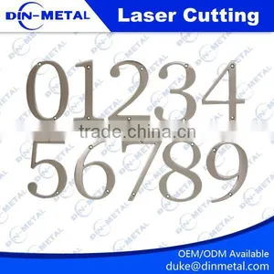 OEM Custom Laser Cutting Thin Stainless Steel Letters and Number thumbnail-1