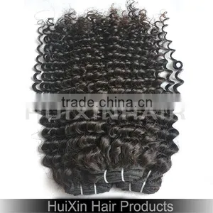 7a Grade Unprocessed Natural Color Remy Hair Weaves ,virgin Bohemian Kinky Curly Hair thumbnail-1