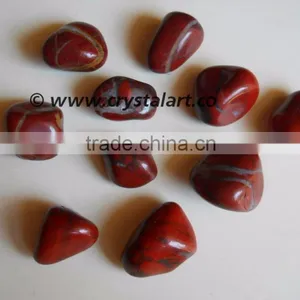 RED JASPER DESIGN TUMBLED PEBBLES STONE thumbnail-1