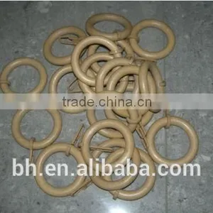 2014 New Design Plastic Clip Wooden Curtain Pole Rings thumbnail-1