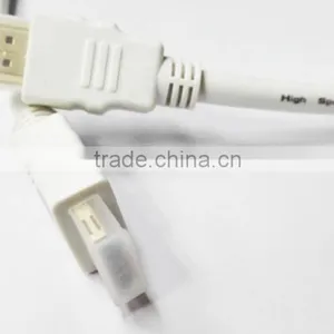 1.8M WHITE HDMI CABLE With Lock thumbnail-3