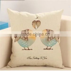 Cotton Linen Throw Waist Pillow Case Sofa Car Cushion Cover Linen Cotton Plain Cushion Covers thumbnail-1
