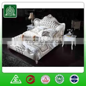 G8803 Wholesale High Quality Solid Wood Leather Bed/luxury Italian Genuine Leather Bed thumbnail-2