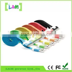 1m 2m 3m/10ft 8pin Flat Cable for IPhone 6 6s 5 5s 5c 4 5 Charge Sync Data Cable thumbnail-5