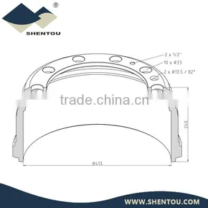 Volvo Brake Drum 352.786 thumbnail-1