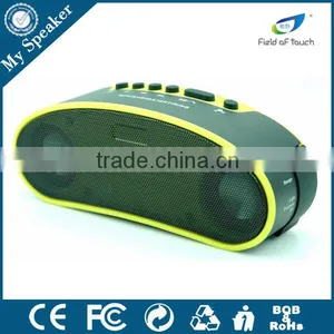 B6 Yellow Color Wireless Handsfree LED Bluetooth Bicycle Speaker With FM Radio thumbnail-4