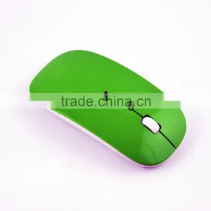 Green Frog Super Thin Wireless Mouse With Logo Printed thumbnail-1