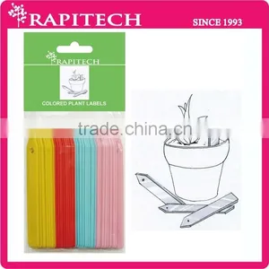 4 Inch Gardening Plastic Assorted Colored Pointed Plant Tag thumbnail-2