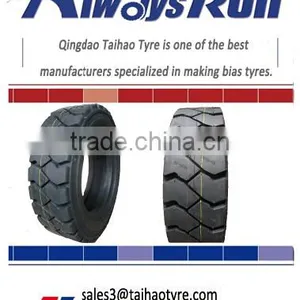 Brands Forklift Tyre Hot Sale High Quality Bias Rubber Forklift Tyre 27*10-12 TT on Promotion thumbnail-1