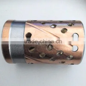 BPW Brass Steel Bimetal Bushing,bimetallic Slide Bushing,JFB800 Bronze Alloy Copper Bushing thumbnail-1