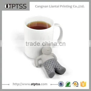 Silicone Mr.Tea Infuser Loose Tea Leaf Strainer Herbal Spice Filter Diffuser thumbnail-2