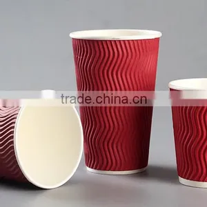Ripple Wall Style Paper Coffee Cups thumbnail-6