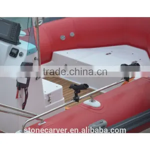 China Manufacturer Made New 17ft RIB Rigid Hypalon Inflatable Sport Fishing Boats for Sale With Japan Outboard Engine Motor thumbnail-6