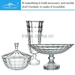 Small Glass Sugar Bowl With Lid thumbnail-1