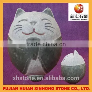 Small Cute Cat Stone Scupture for Hot Sale thumbnail-1