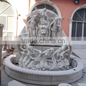 Luxury White Marble Wall Water Fountain thumbnail-2