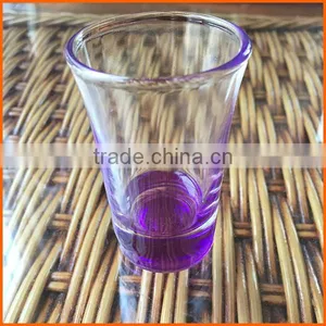 Wholesale Cheap Purple Bottom Tequila Shot Glass /vodka Shot Glass thumbnail-1