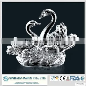 With 10 Years Experience Factory Supply Crystal Glass Swan Wedding Souvenir Decoration Gift thumbnail-1