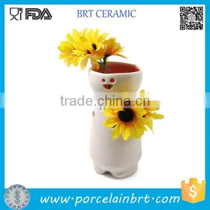 Decorative White Ceramic Cheap Bud Vases thumbnail-1