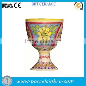 Antique Decorative Porcelain Wine Goblet thumbnail-1